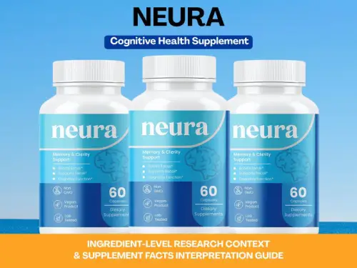 Neura Supplement bottle displayed with special offer and order now message